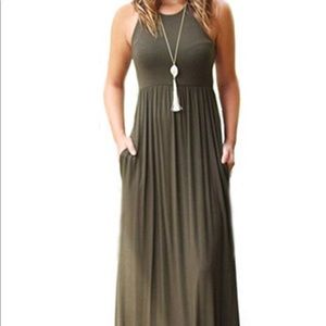 Medium floor length dress